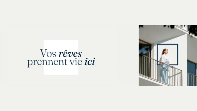 Visuel de campagne du Groupe Giboire, Vos rêves prennent vie ici