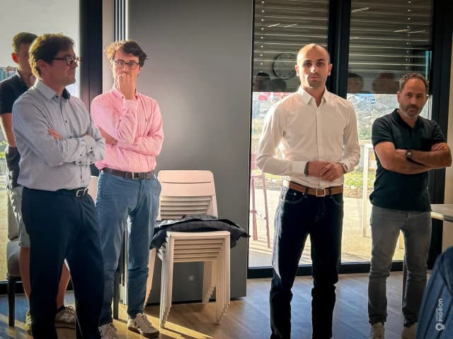 Présentation dans les locaux du Groupe Pigeon