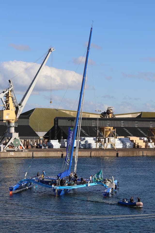 Voilier Paprec Recyclage lors de la Route du Rhum 2014