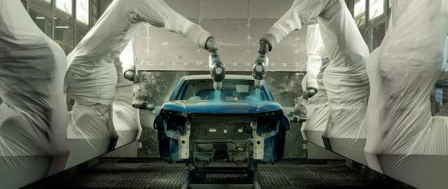 Carrosserie Peugeot sur une ligne de production