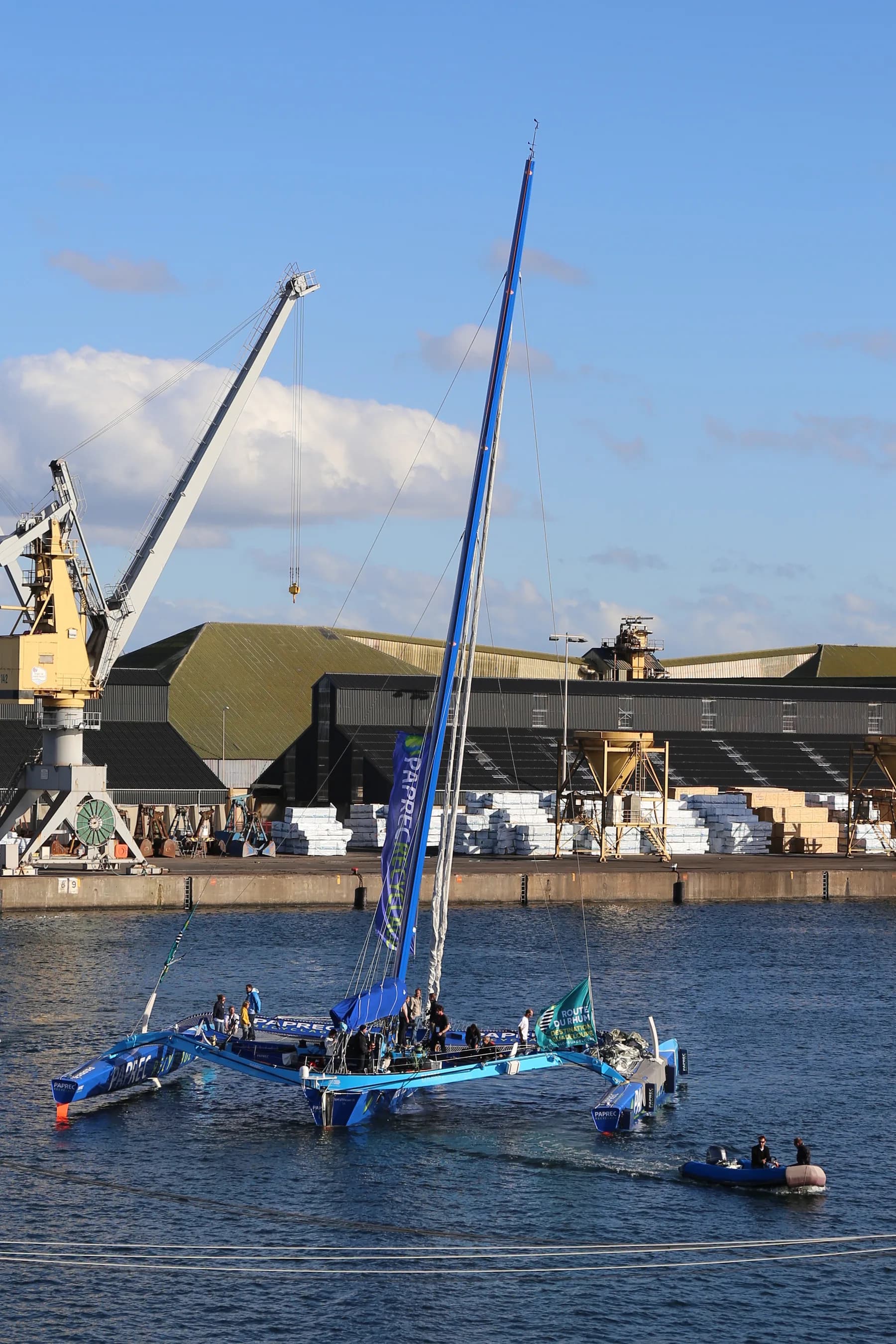 Voilier Paprec Recyclage lors de la Route du Rhum 2014