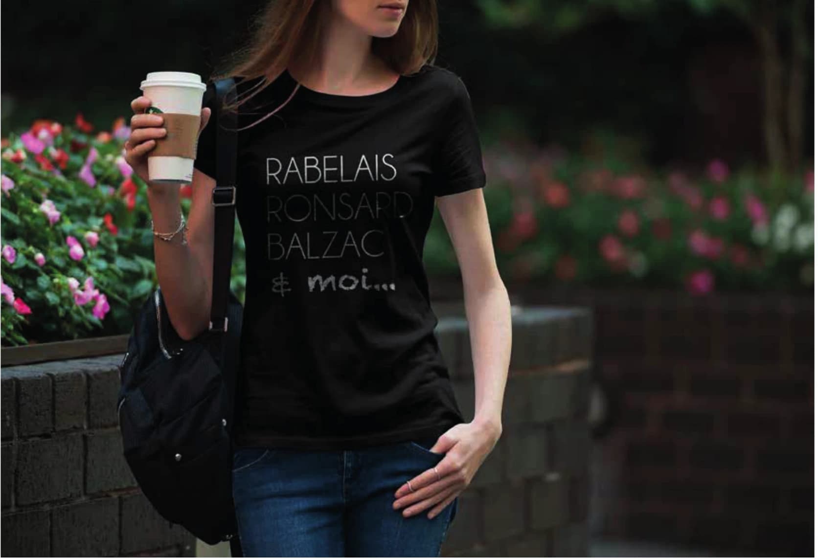 La Forêt des Livres : proposition de t-shirt typographique