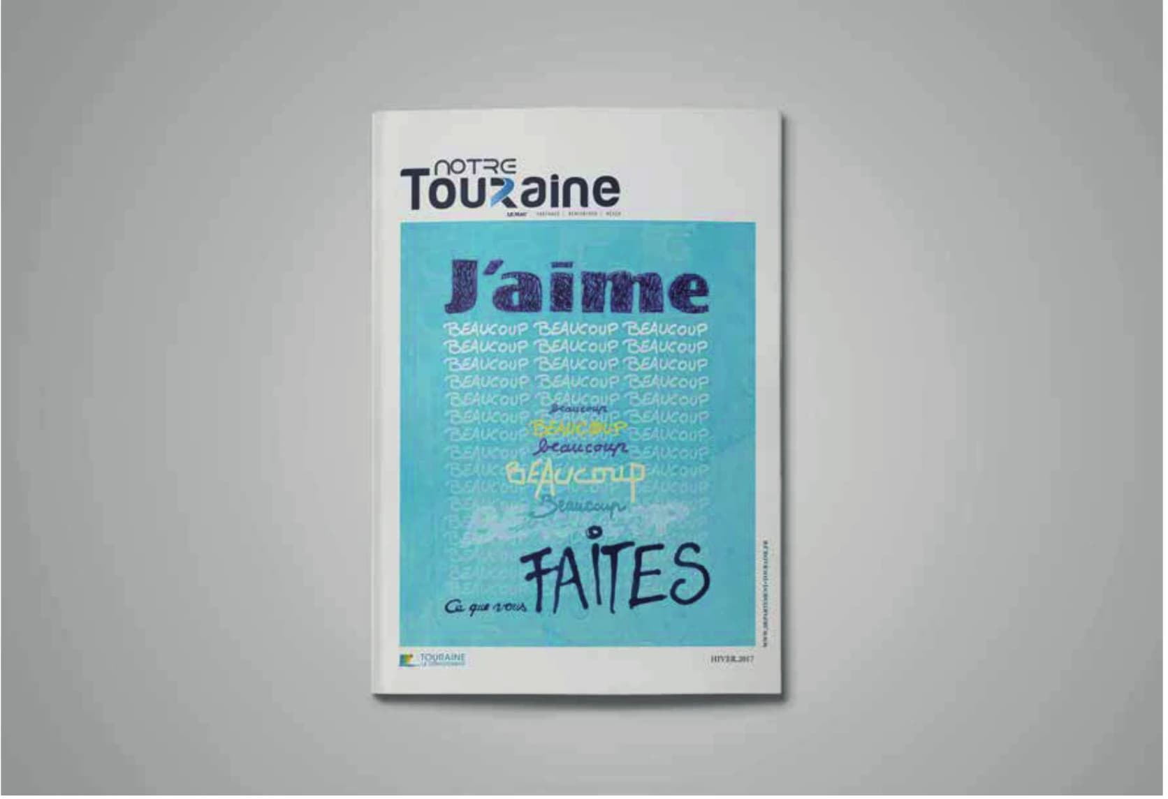 Notre Touraine : couverture typographique