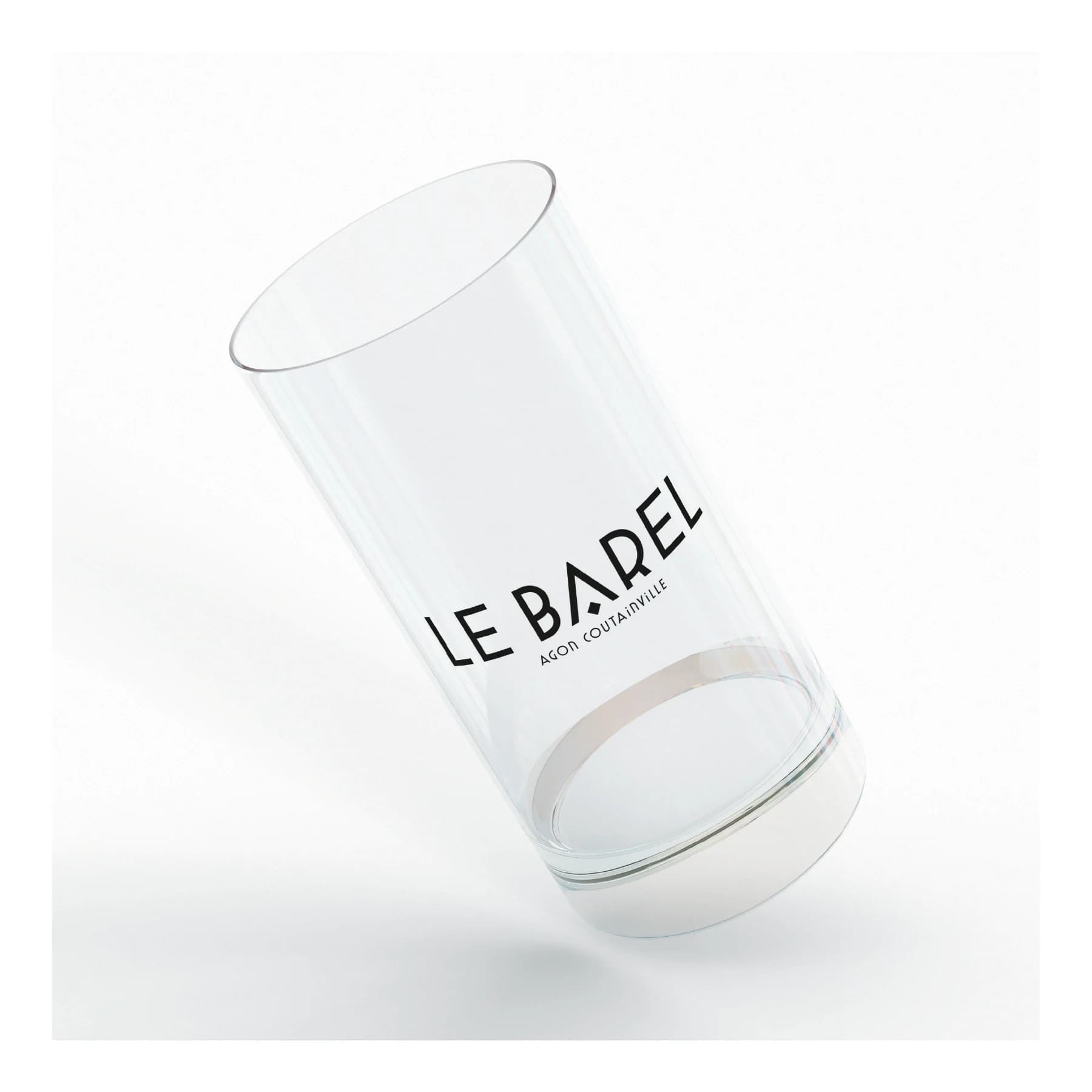 Le Barel : logo sur un verre