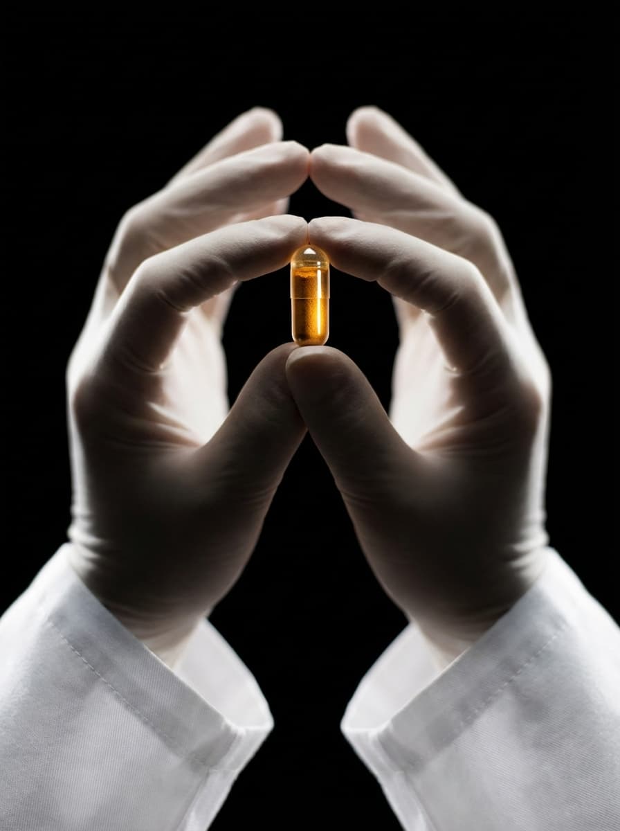 Nature morte éditoriale — capsule en contre-jour